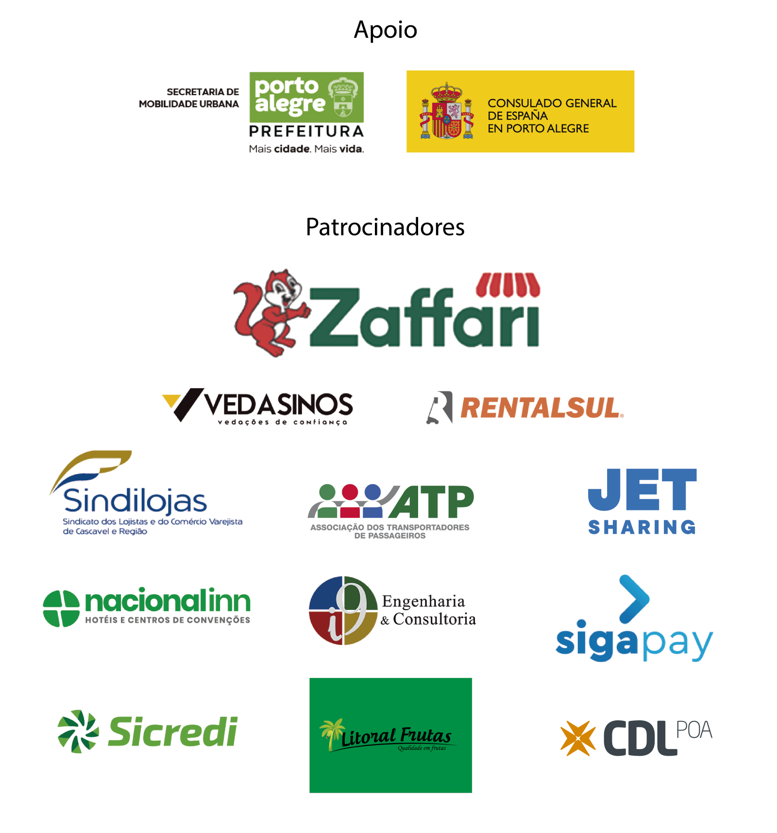 Nova confirmação no VI Caminho de Porto Alegre